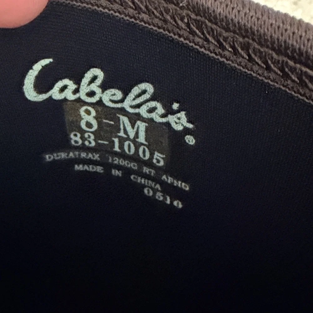 Cabelas 1200 Thinsulate Ultra Rubber Boots Camo